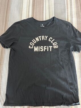 G/FORE Black Short-Sleeve 'Country Club MISFIT' Graphic Tee